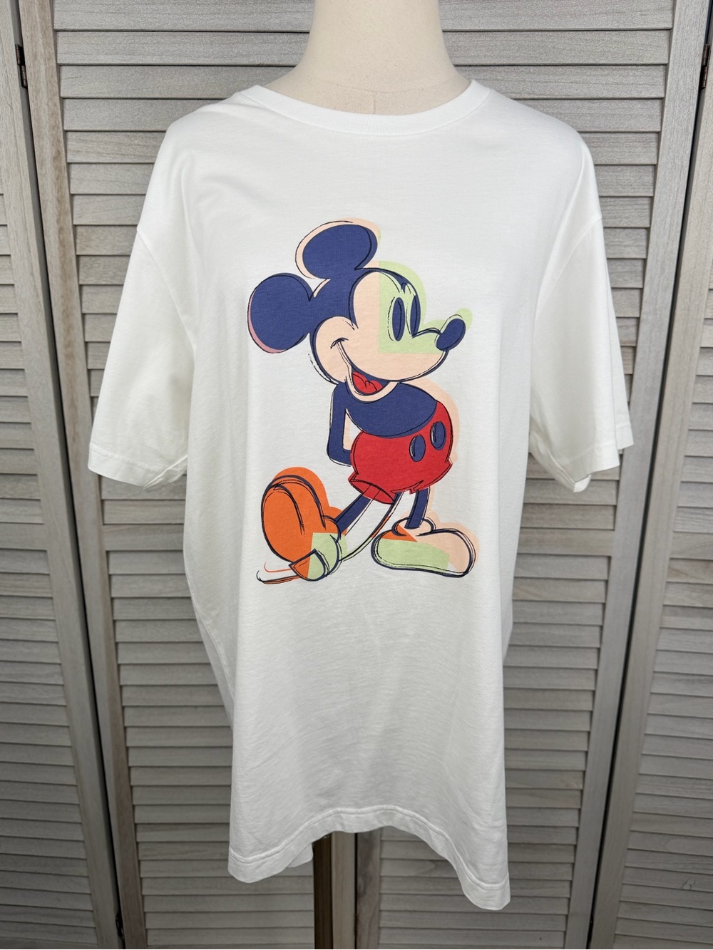 UNIQLO/DISNEY Andy Warhol Mickey Art Short Sleeve Graphic T-Shirt Men's-XL
